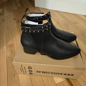 Bared Footwear - Black studded leather boots - Size 41 [NEW]
